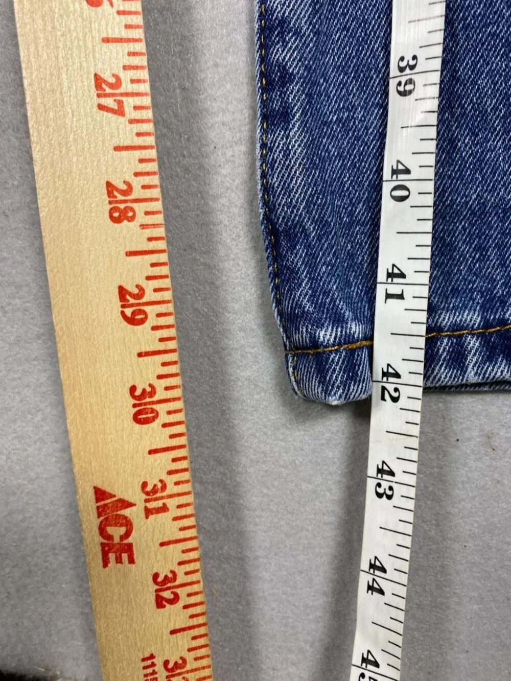 Levis 517 Bootcut Blue Denim Jeans Mens W33 L32 Classic Fit